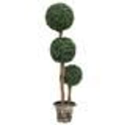 vidaXL Plante de buis artificiel avec pot Forme de boule Vert 119 cm - TU