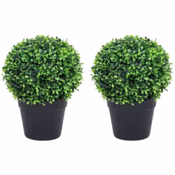 Ces plantes de buis artificielles ajoutent une touche de verdure à n'importe quel espace, et la forme de boule est destinée à ...