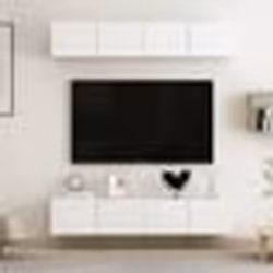 vidaXL Meubles TV 4 pcs Blanc 80x30x30 cm Bois d'ingénierie