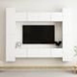vidaXL Ensemble de meubles TV 8 pcs Blanc Bois d'ingénierie