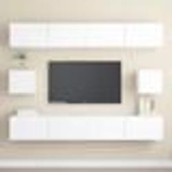 vidaXL Ensemble de meubles TV 6 pcs Blanc Bois d'ingénierie - TU