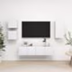 vidaXL Ensemble de meubles TV 5 pcs Blanc Bois d'ingénierie - TU