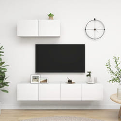 Vidaxl - Meubles tv 3 pcs Blanc Bois d'ingénierie