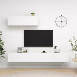 Équipé d'un grand espace de rangement pour organiser divers articles, le meuble TV suspendu sera certainement un supplément p ...
