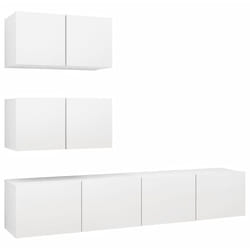 Vidaxl - Ensemble de meubles tv 4 pcs Blanc Bois d'ingénierie