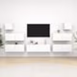 vidaXL Ensemble de meubles TV 7 pcs Blanc Bois d'ingénierie