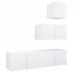 Ce meuble TV, doté d'un design moderne et d'un grand espace de rangement, devient un point de mire de votre salon. Cet ensemb ...