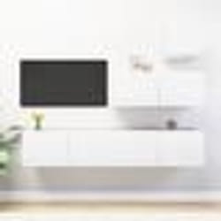 vidaXL Ensemble de meubles TV 4 pcs Blanc Bois d'ingénierie