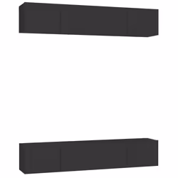 VidaXL 3078746, Noir, Bois, Bois, 1000 mm, 300 mm, 300 mm