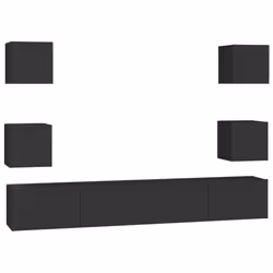 VidaXL 3078768, Noir, Bois, Bois, 1000 mm, 300 mm, 300 mm