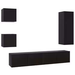 VidaXL 3078801, Noir, Bois, Bois, 900 mm, 1 pièce(s)