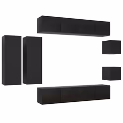 VidaXL 3078810, Noir, Bois, Bois, 800 mm, 1 pièce(s)