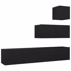 VidaXL 3078841, Noir, Bois, Bois, 800 mm, 1 pièce(s)