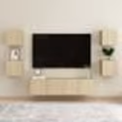 vidaXL Ensemble de meubles TV 6 pcs Chêne sonoma Bois d'ingénierie - TU