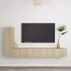 vidaXL Ensemble de meubles TV 3 pcs Chêne sonoma Bois d'ingénierie