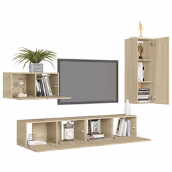 VidaXL 3078991 Support TV et centre de divertissement