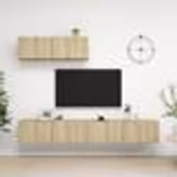 vidaXL Meubles TV 3 pcs Chêne sonoma Bois d'ingénierie - TU
