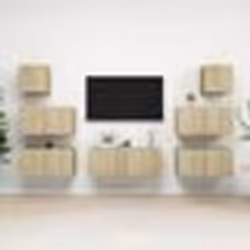 vidaXL Ensemble de meuble TV 7 pcs Chêne sonoma Bois d'ingénierie - TU
