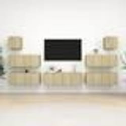 vidaXL Ensemble de meuble TV 7 pcs Chêne sonoma Bois d'ingénierie - TU