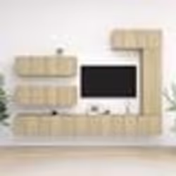 vidaXL Ensemble de meuble TV 7 pcs Chêne sonoma Bois d'ingénierie