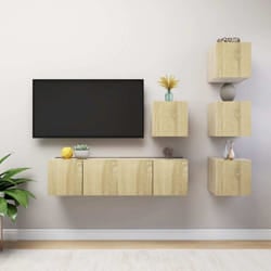Ensemble De Meubles Tv 6 Pcs Chêne Sonoma Bois D'Ingénierie Vidaxl