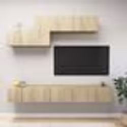 vidaXL Ensemble de meubles TV 6 pcs Chêne sonoma Bois d'ingénierie - TU