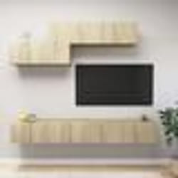 vidaXL Ensemble de meubles TV 6 pcs Chêne sonoma Bois d'ingénierie - TU