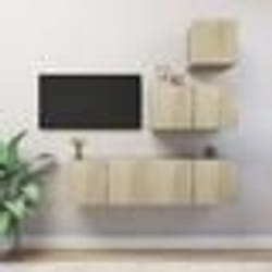 vidaXL Ensemble de meubles TV 4 pcs Chêne sonoma Bois d'ingénierie - TU