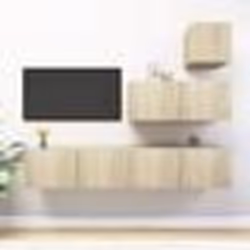 vidaXL Ensemble de meubles TV 4 pcs Chêne sonoma Bois d'ingénierie - TU
