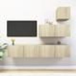 vidaXL Ensemble de meubles TV 4 pcs Chêne sonoma Bois d'ingénierie - TU