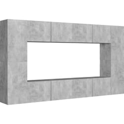 Vidaxl - Ensemble de meubles tv 8 pcs Gris béton Bois d'ingénierie