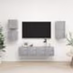 vidaXL Ensemble de meubles TV 5 pcs Gris béton Bois d'ingénierie