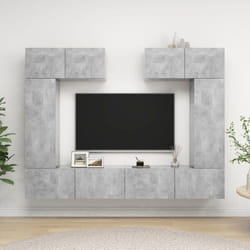 Vidaxl - Ensemble de meubles tv 6 pcs Gris béton Bois d'ingénierie
