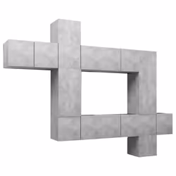VidaXL 3079157, Gris, Bois, Bois, 600 mm, 10 pièce(s)