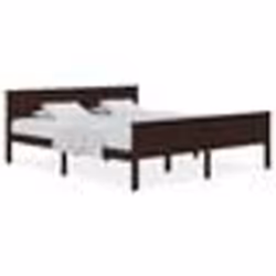 vidaXL Cadre de lit sans matelas marron foncé pin massif 180x200 cm - 80 x 200 cm