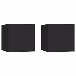 VidaXL 3079710, Noir, Panneau aggloméré, 305 mm, 300 mm, 300 mm, 2 pièce(s)