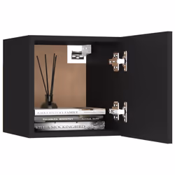 VidaXL 3079710 Table de nuit et table de chevet Noir - Vue supplémentaire 4