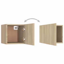 VidaXL 3079716 Table de nuit et table de chevet Chêne - Vue supplémentaire 7
