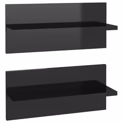 VidaXL 807311, Bois, Noir, 400 mm, 115 mm, 180 mm, 2 pièce(s)