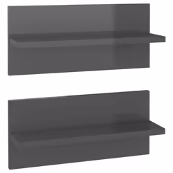 VidaXL 807313, Bois, Gris, 400 mm, 115 mm, 180 mm, 2 pièce(s)