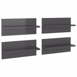 VidaXL 807314, Bois, Gris, 400 mm, 115 mm, 180 mm, 4 pièce(s)