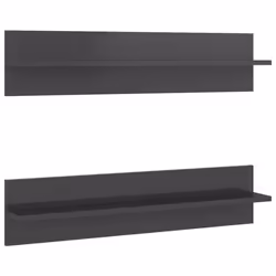 VidaXL 807349, Bois, Gris, 800 mm, 115 mm, 180 mm, 2 pièce(s)