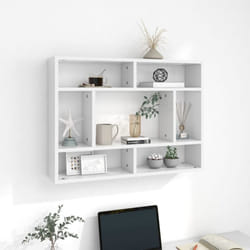 Vidaxl - tagère murale Blanc 75x16x55 cm Bois d'ingénierie