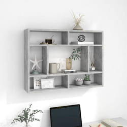 Vidaxl - tagère murale Gris béton 75x16x55 cm Bois d'ingénierie