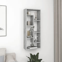 Vidaxl - tagère murale Gris béton 36x16x90 cm Bois d'ingénierie