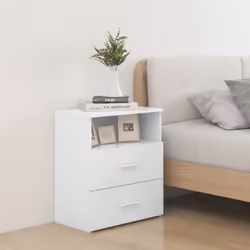 VidaXL 803273, Blanc, Bois, 500 mm, 320 mm, 600 mm, 2 pièce(s)