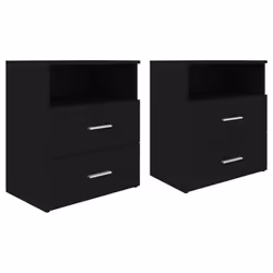 VidaXL 803275, Noir, Bois, 500 mm, 320 mm, 600 mm, 2 pièce(s)