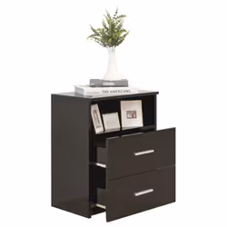 VidaXL 803275 Table de nuit et table de chevet Noir - Vue supplémentaire 4
