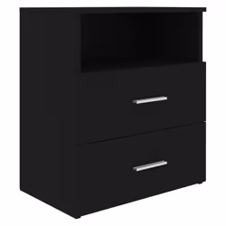 VidaXL 803275 Table de nuit et table de chevet Noir - Vue supplémentaire 5