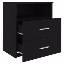 VidaXL 803275 Table de nuit et table de chevet Noir - Vue supplémentaire 6